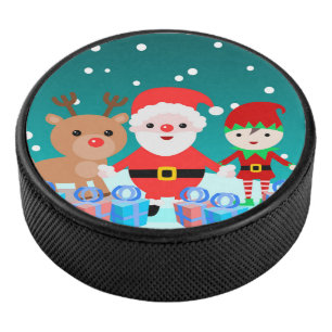 DISCO DE HOCKEY NAVIDAD CON SANTA Y SUS AMIGOS