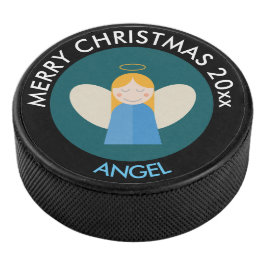 Disco De Hockey Navidades Angel