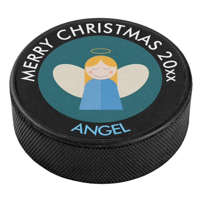 Disco De Hockey Navidades Angel (3/4)