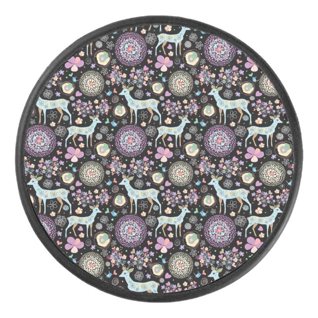 Disco De Hockey Navidades de Reindeer Paterna (Anverso)