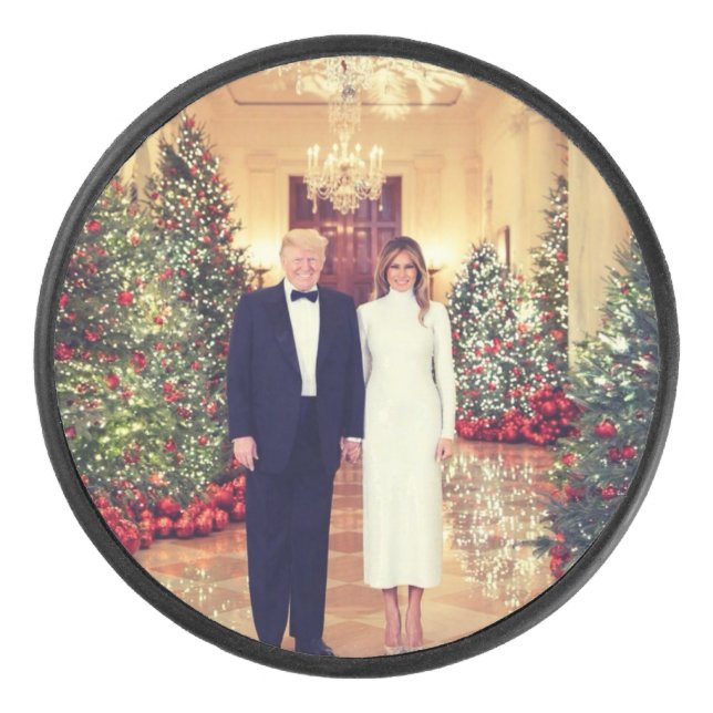 Disco De Hockey Navidades de Trump para la Casa Blanca (Anverso)
