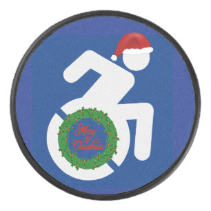 Disco De Hockey Navidades discapacitados