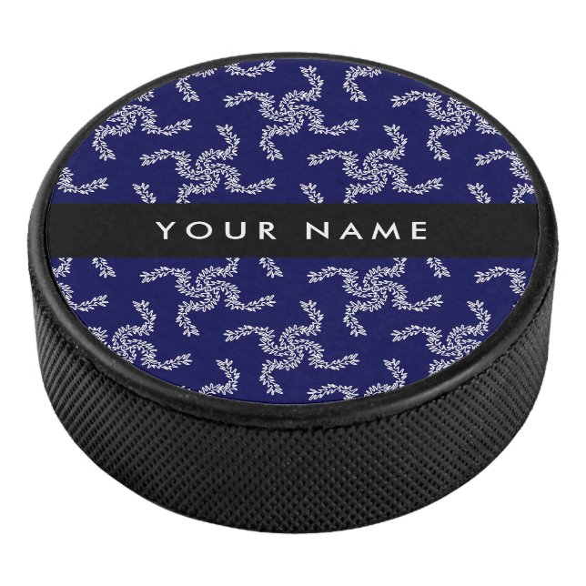 Disco De Hockey Navidades Garland, Blue, Su nombre, Personalizar (3/4)