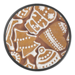 Disco De Hockey Navidades Gingerbread Holiday Cookies