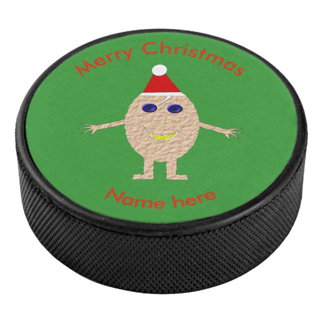 Disco De Hockey Navidades graciosos Huevo Hockey Puck (3/4)