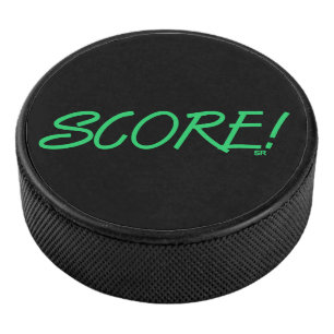 Disco de hockey negro puntuable