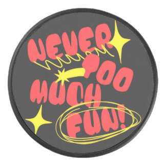 Disco De Hockey Never Too Much Fun Retro Quote T-Shirt | Colorful