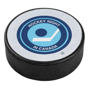 Disco De Hockey Noche de hockey en retro canadiense