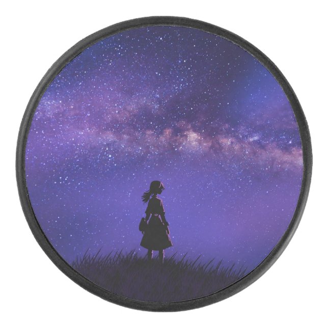 Disco De Hockey Noche solitaria y estrellada (Anverso)