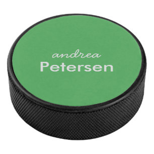 Disco De Hockey Nombre personalizado moderno minimalista de moda