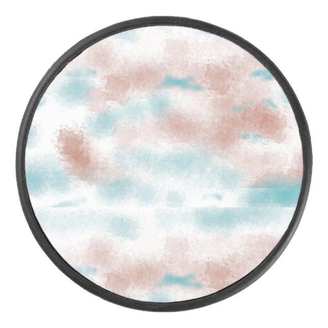 Disco De Hockey Nubes de tones terrestres séricos (Anverso)