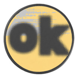 Disco De Hockey OK Vibes - Simple & Bold"
