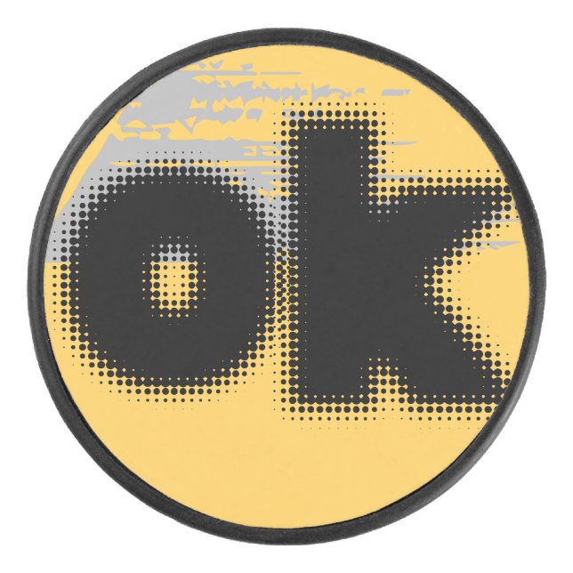 Disco De Hockey OK Vibes - Simple & Bold" (Anverso)