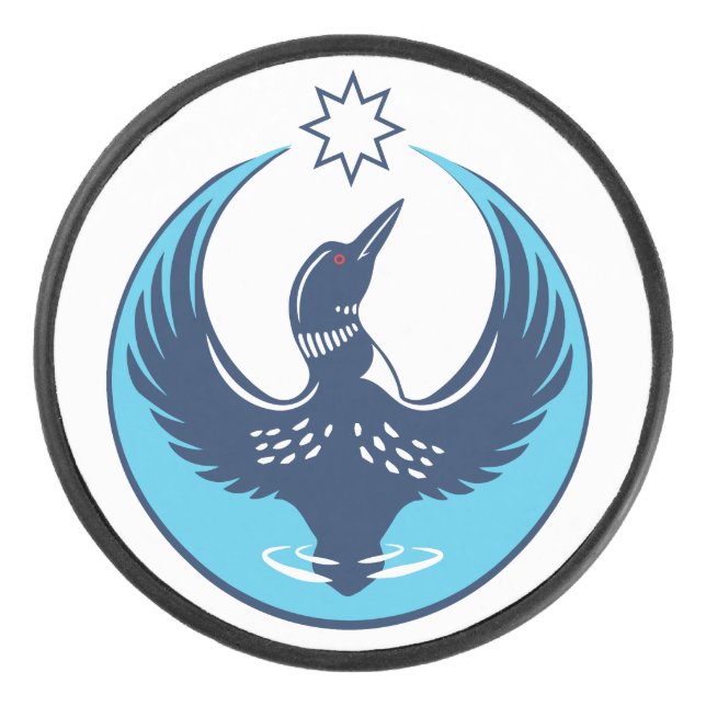 Disco De Hockey Orgullo creciente del pato de MN (Anverso)