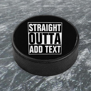 Disco De Hockey OUTTA DIRECTA - agrega tu texto aquí/crea el propi