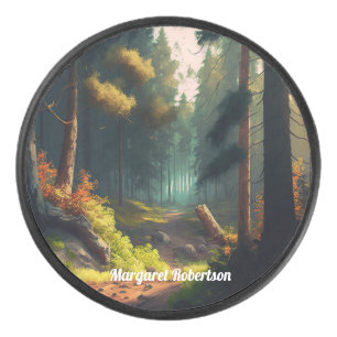 Disco De Hockey Paisaje Forrest