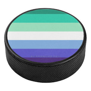 Disco De Hockey Paleta de la bandera de hombres gays trans-inclusi