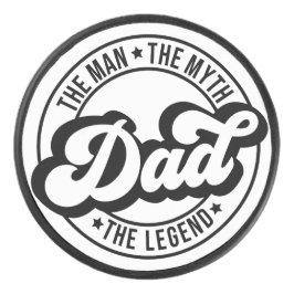 Disco De Hockey Papá el hombre el mito la leyenda papá papá hombre