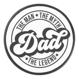 Disco De Hockey Papá el hombre el mito la leyenda papá papá hombre