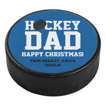 Papá navidades de hockey personalizado