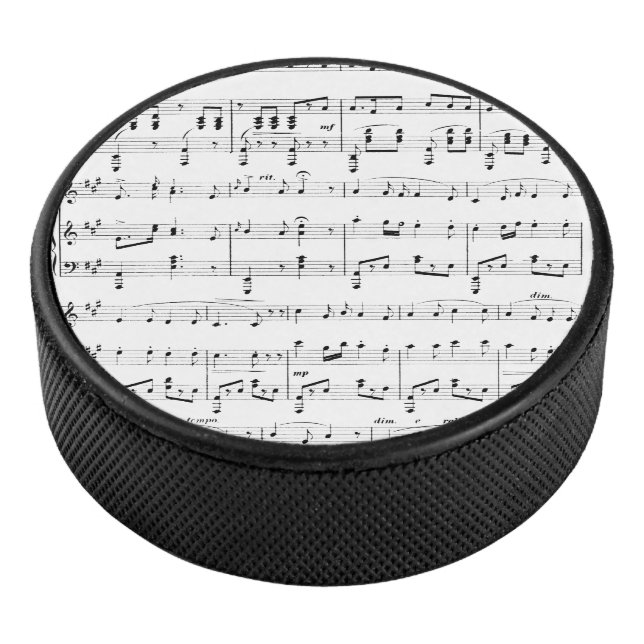 Disco De Hockey Partitura Blanca (3/4)