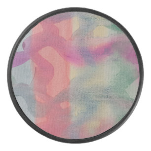 Disco De Hockey Pastel Resumen Arte