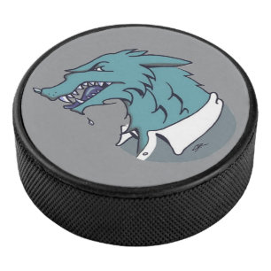 Disco De Hockey Pato de hockey gris azul Werewolt