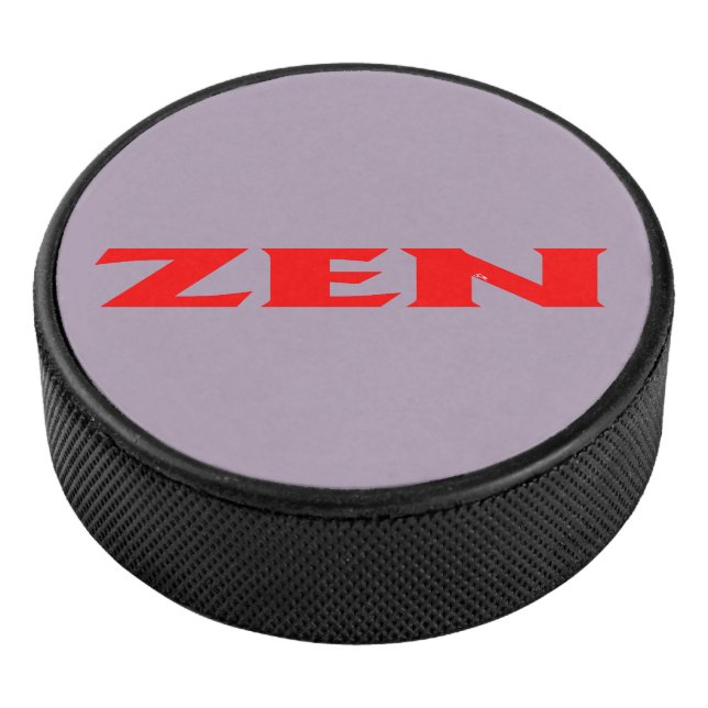 Disco De Hockey Pato de hockey gris rojo Zen (3/4)