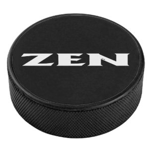 Disco De Hockey Pato de hockey negro blanco zen