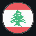 Disco De Hockey Pato patriótico de hockey con bandera del Líbano<br><div class="desc">¡Añada un toque de orgullo libanés a su equipo deportivo con nuestro exclusivo disco de hockey con la bandera del Líbano! Diseñado con meticulosa atención a los detalles, este disco de hockey es más que un simple artículo deportivo funcional; es una celebración del legado y orgullo cultural del Líbano. El...</div>