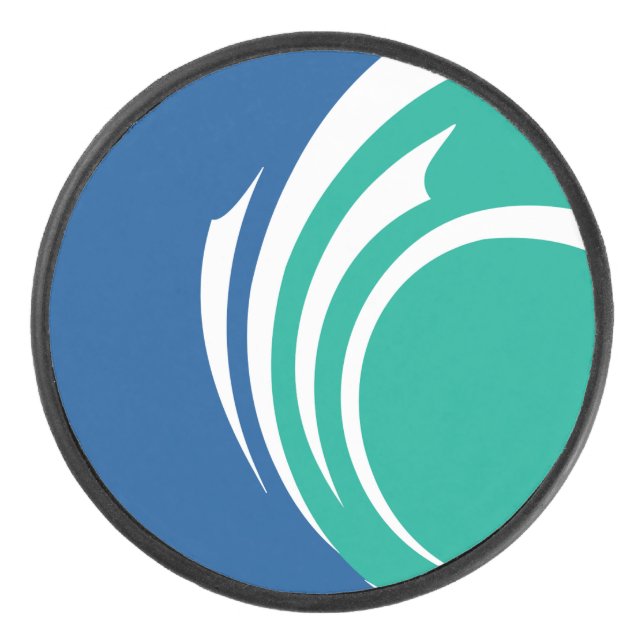 Disco De Hockey Patriotic hockey puck with flag of Ottawa (Anverso)