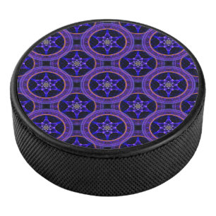 Disco De Hockey Patrón abstracto boho elegante moderno floral #505