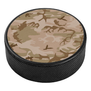 Disco De Hockey Patrón de camuflaje del desierto, patrón militar, 