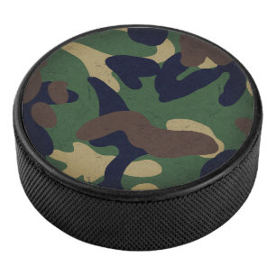 Disco De Hockey Patrón de camuflaje militar clásico