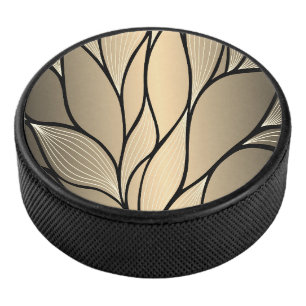 Disco De Hockey Patrón de licencia creativa de oro antiguo