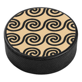 Disco De Hockey Patrón de ondas de la llave de meandro griega marr