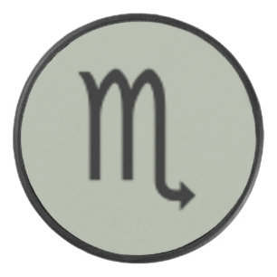 Disco De Hockey Patrón de símbolo de escorpio zodiaco por Kenneth