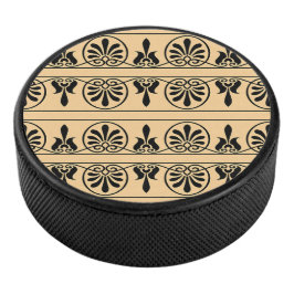 Disco De Hockey Patrón Mediterráneo Árabe Griego Marrón