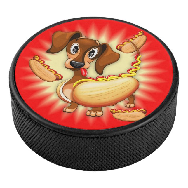 Disco De Hockey Perro caliente de Dachshund (3/4)