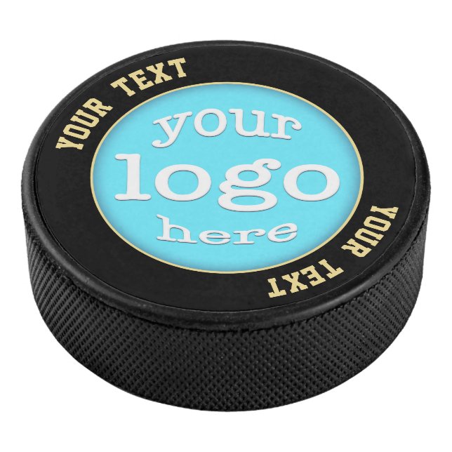 Disco De Hockey Personalizado Business Company Logo Corporate Team (3/4)
