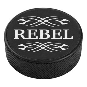 Disco de hockey personalizado con diseño de tatuaj