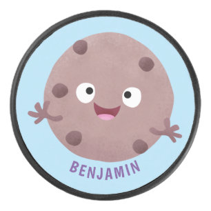 Disco De Hockey Personalizado de galleta de chocolate inteligente