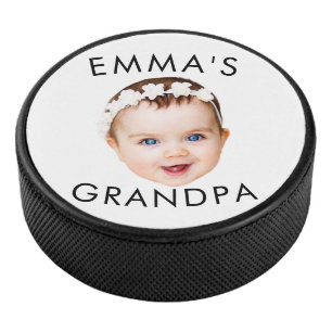 Disco De Hockey Personalizado Foto Face Mamá Abuela Abuela Cumplea