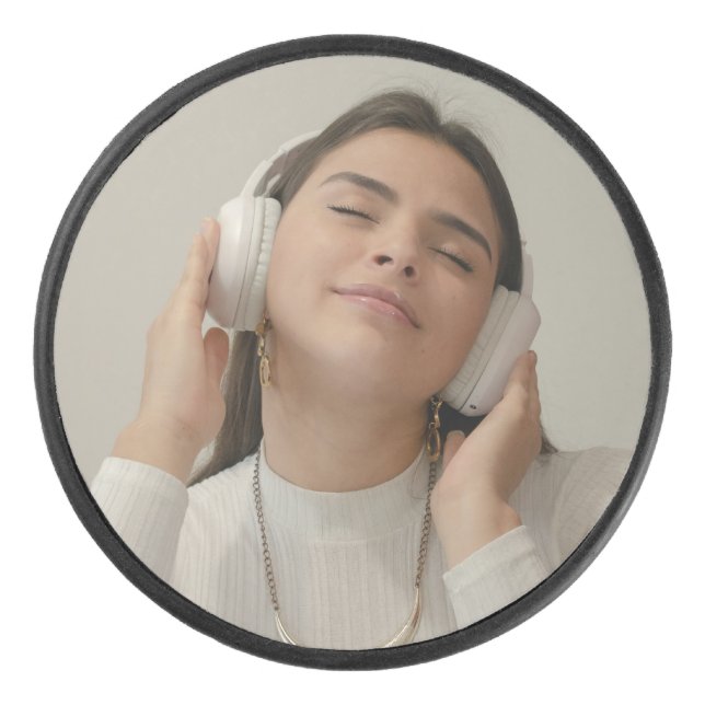 Disco De Hockey Personalizado Full Photo Modern (Anverso)