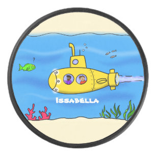 Disco De Hockey Personalizado submarino feliz