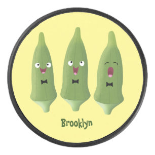 Disco De Hockey Personalizado vegetal de okra cantante