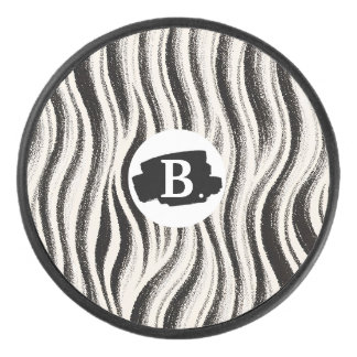 Disco De Hockey Personalizado Zebra Stripe Hockey Puck