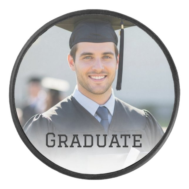 Disco De Hockey Personalized Graduation Photo Keepsake Memory Gift (Anverso)