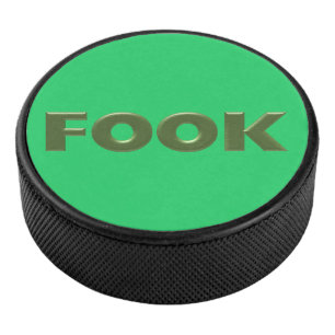 Disco De Hockey Piloto de hockey verde fogoso