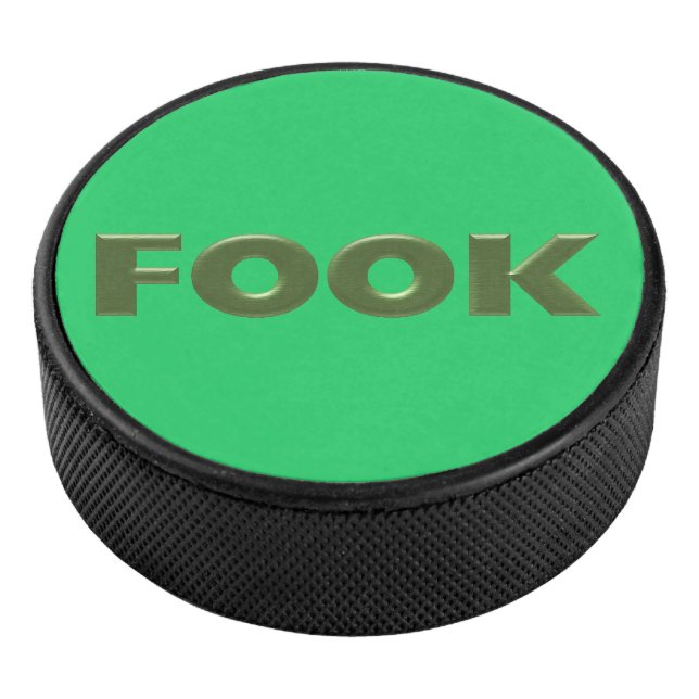 Disco De Hockey Piloto de hockey verde fogoso (3/4)